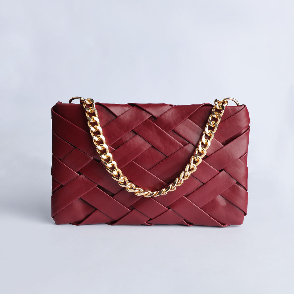 Classic hand Wallet & Shoulder Cary (Maroon)