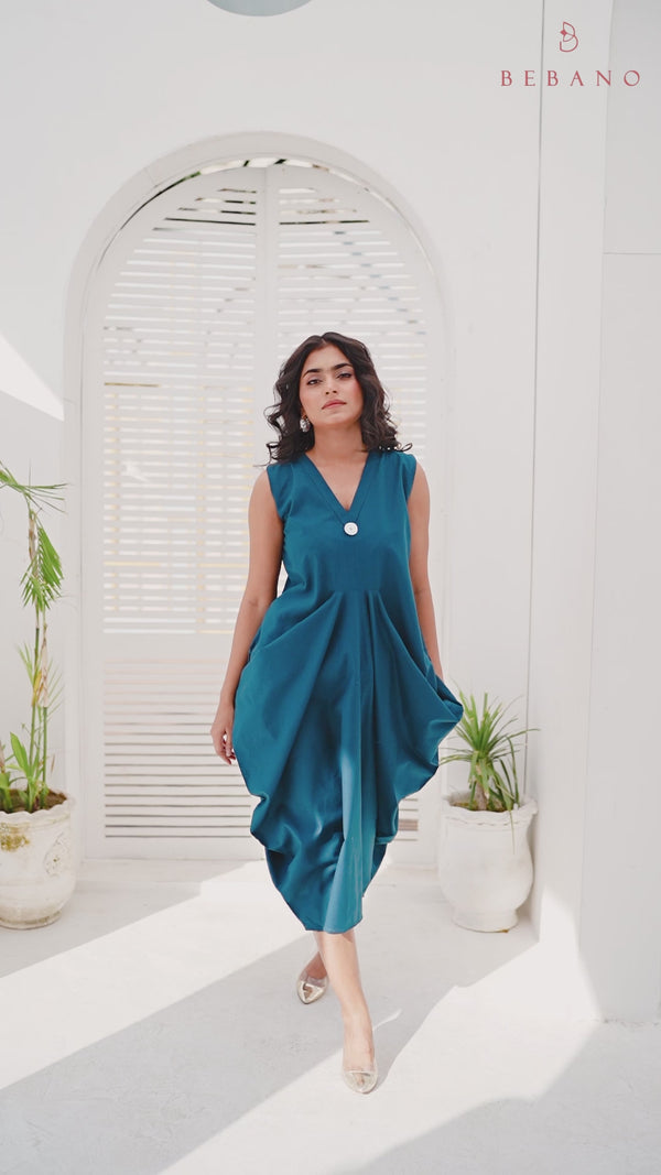 Teal Elegance – One-Piece Teal Green Dress